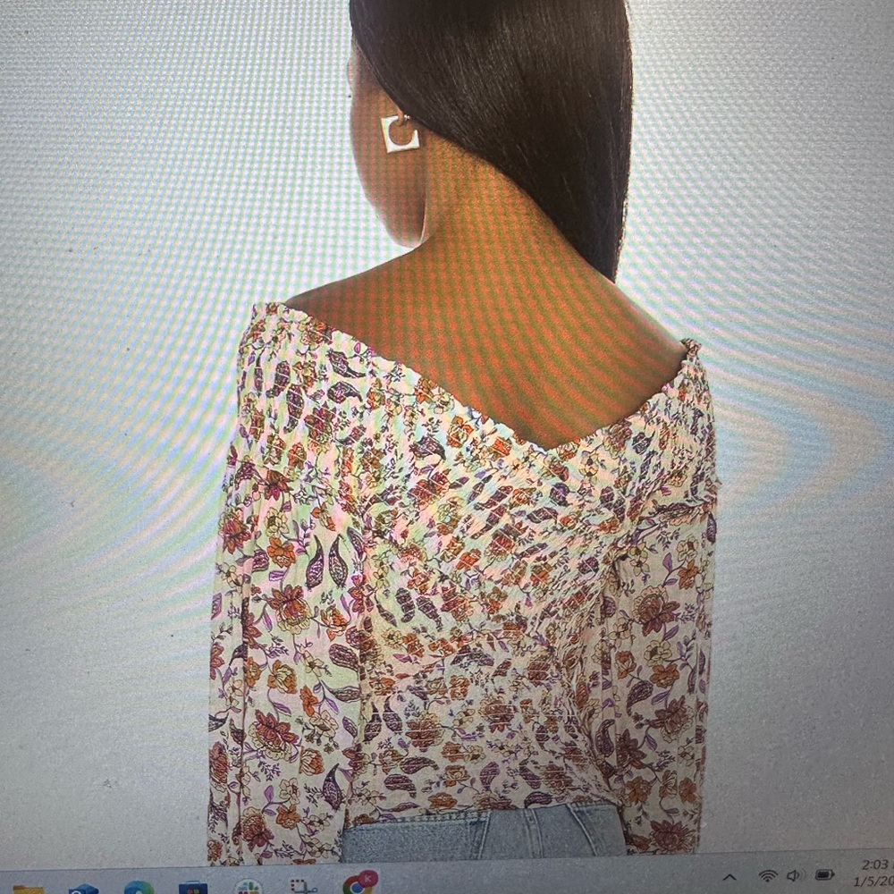 NWOT BB Dakota by Steve Madden Smocked Factor Top Sz S - Picture 5 of 11
